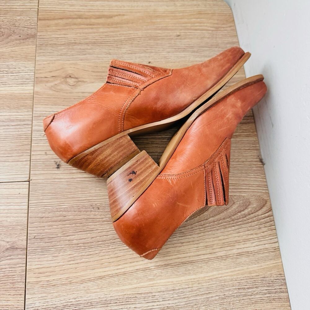 Durango Brown Leather Ankle Booties Women’s Size 6 - Picture 7 of 9